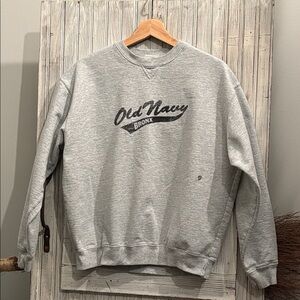 Vintage Old Navy Bronx Gray Crewneck Sweater Size S